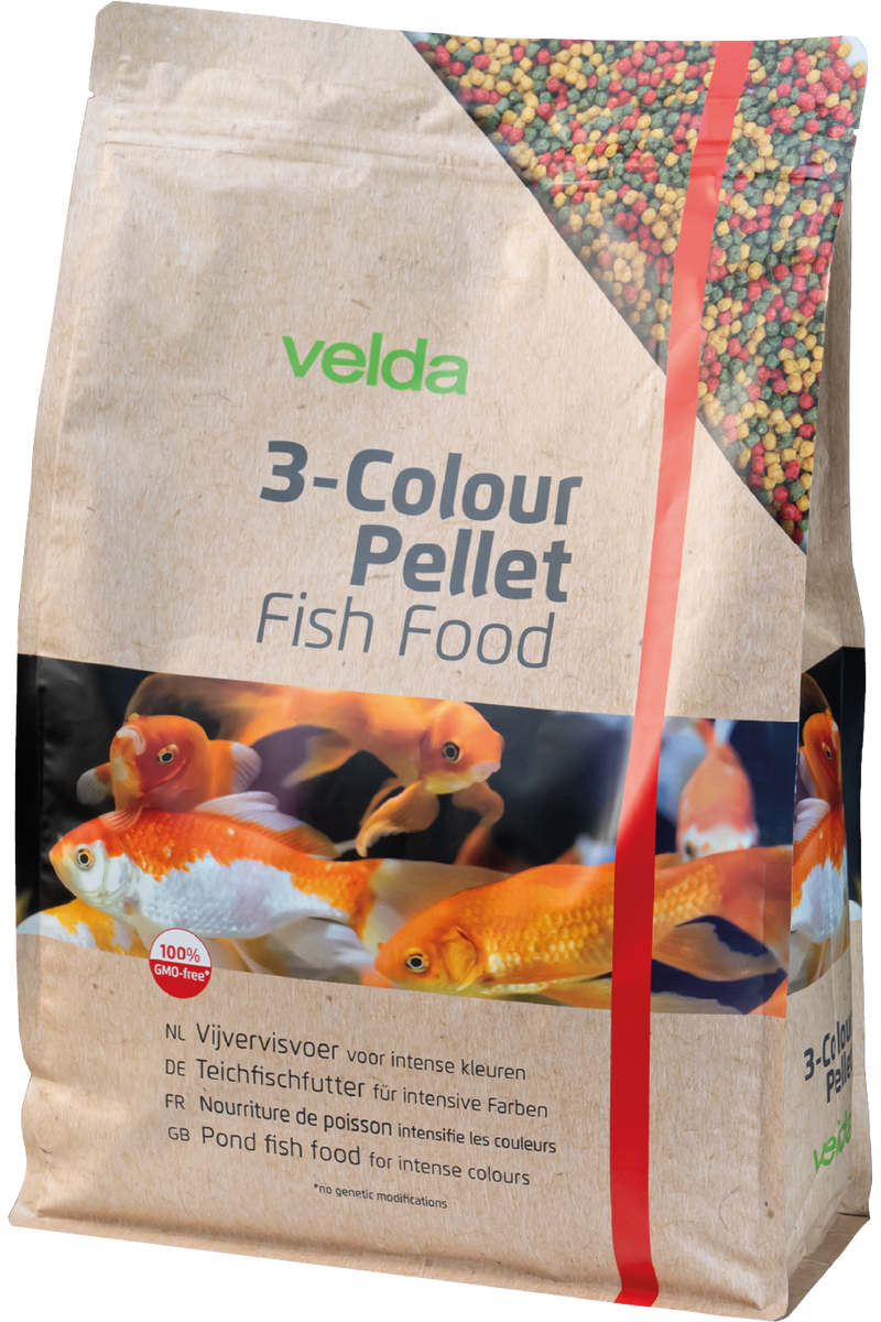 Velda Velda 3-Colour Pellet Food 5000 ml | Koivoer Kleur, detailaanzicht Koivoer Kleur