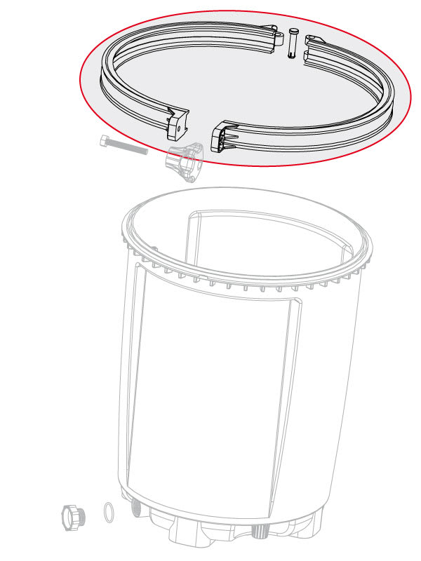 Velda Velda Klembeugel voor CC 25/50/75 NG | Onderdeel UV-C, detailaanzicht Onderdeel UV-C