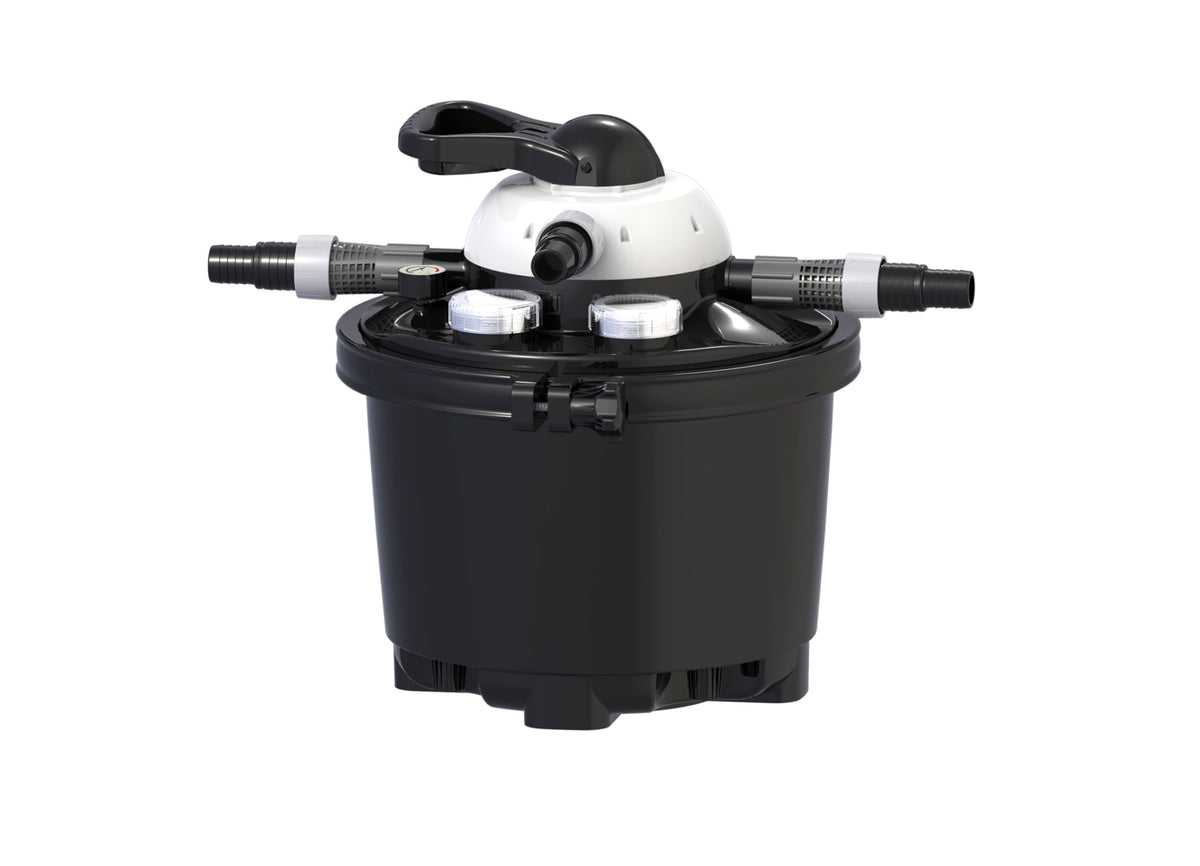 Velda Clear Control 25 drukfilter met meerstandenkraan en aansluitingen
