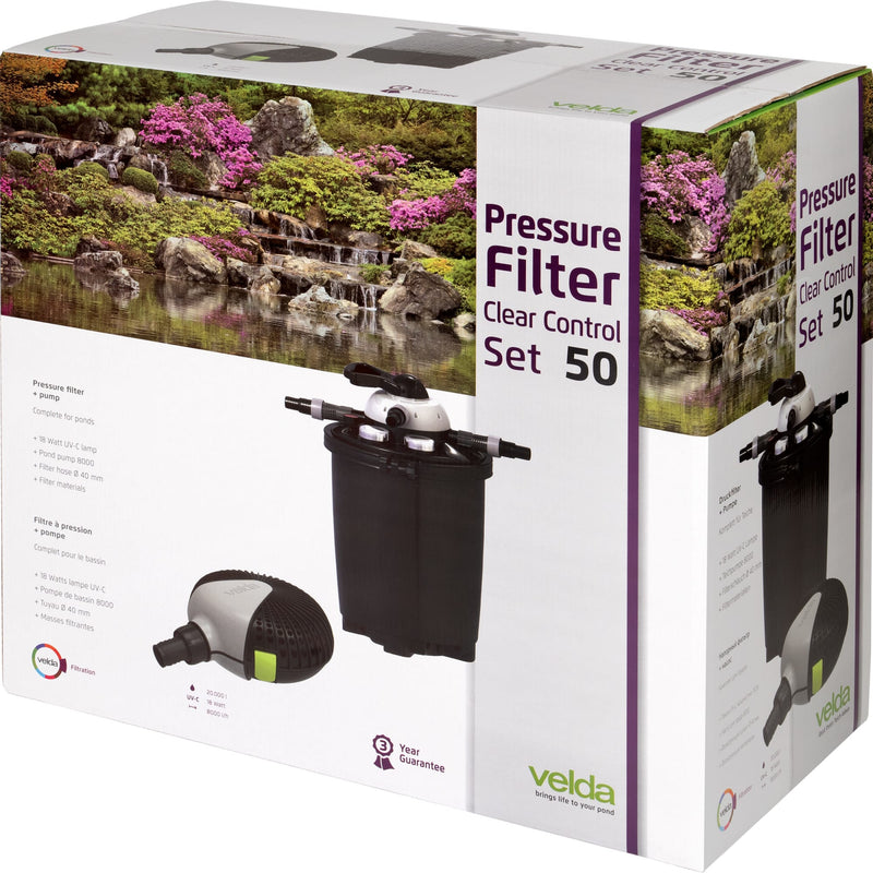 Velda Velda Clear Control 50 Set Tot 20.000 Liter Vijver | Filterp, afbeelding 2 Vijverfilters