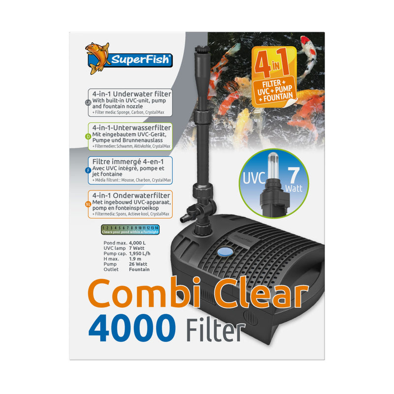 Superfish Combi Clear 4000 - Vijverfilter - productfoto, Vijverfilter bij Vijvercentrum