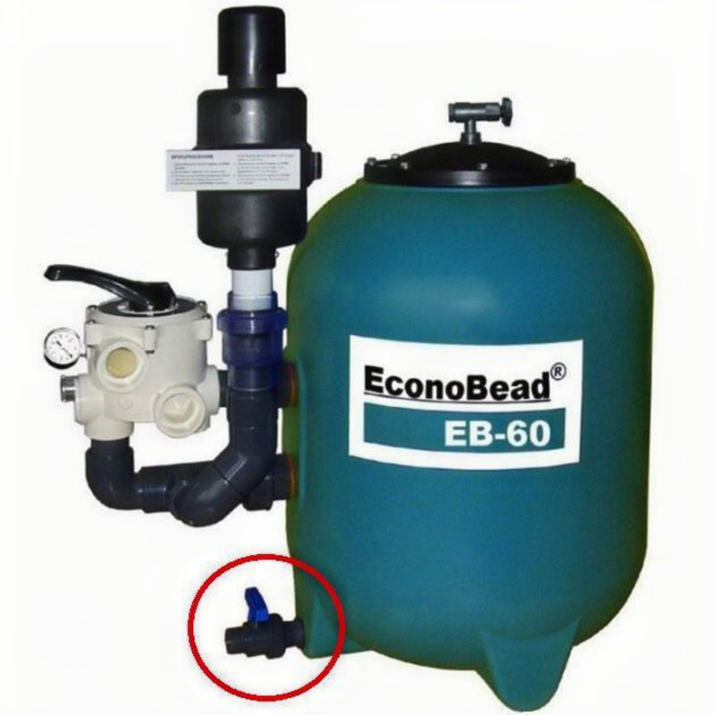 Vuilafvoerkraan 25 mm voor Beadfilter EB40 EB50 EB60, Vijverfilter bij Vijvercentrum