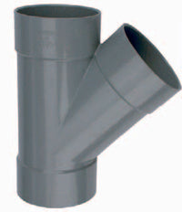 Wavin PVC T-Stuk 45° 3 x mof 75mm - productfoto, miniatuur 2