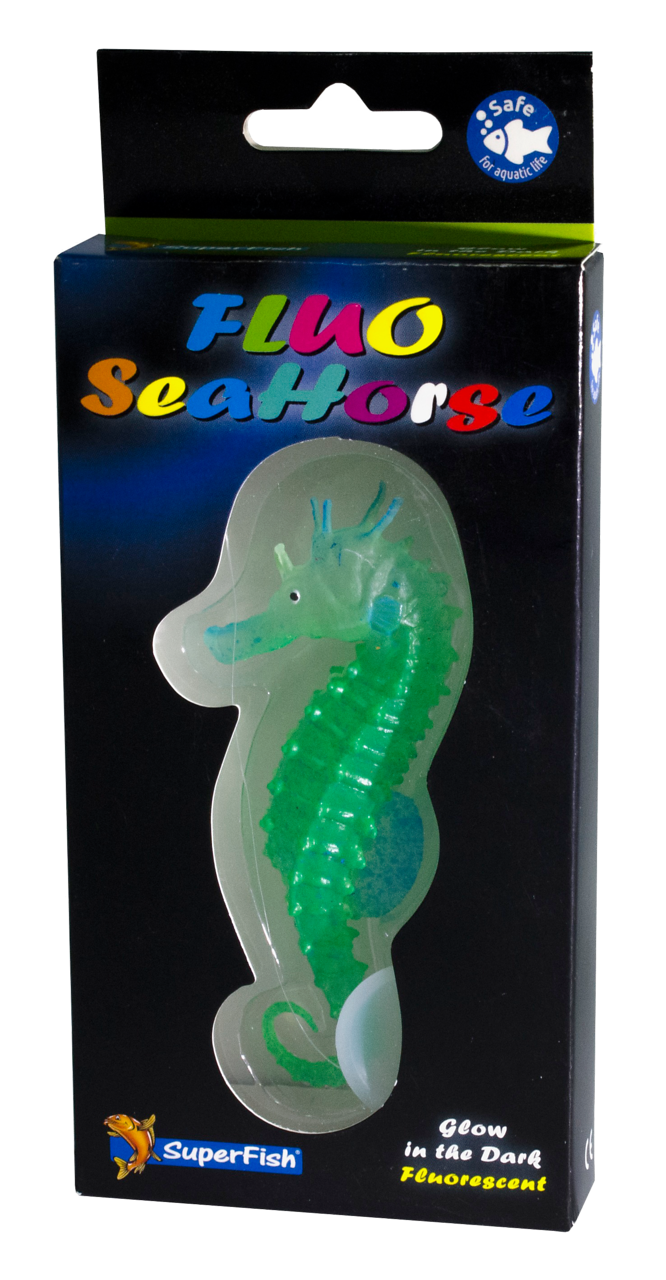 Superfish Fluo Seahorse groen - Fluorescerend zeepaardje voor aquarium