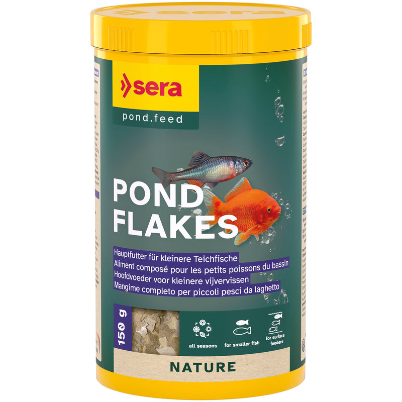Sera Pond Flakes 1.000 ml - 150 gr - productfoto, Onderhoudsproduct bij Vijvercentrum