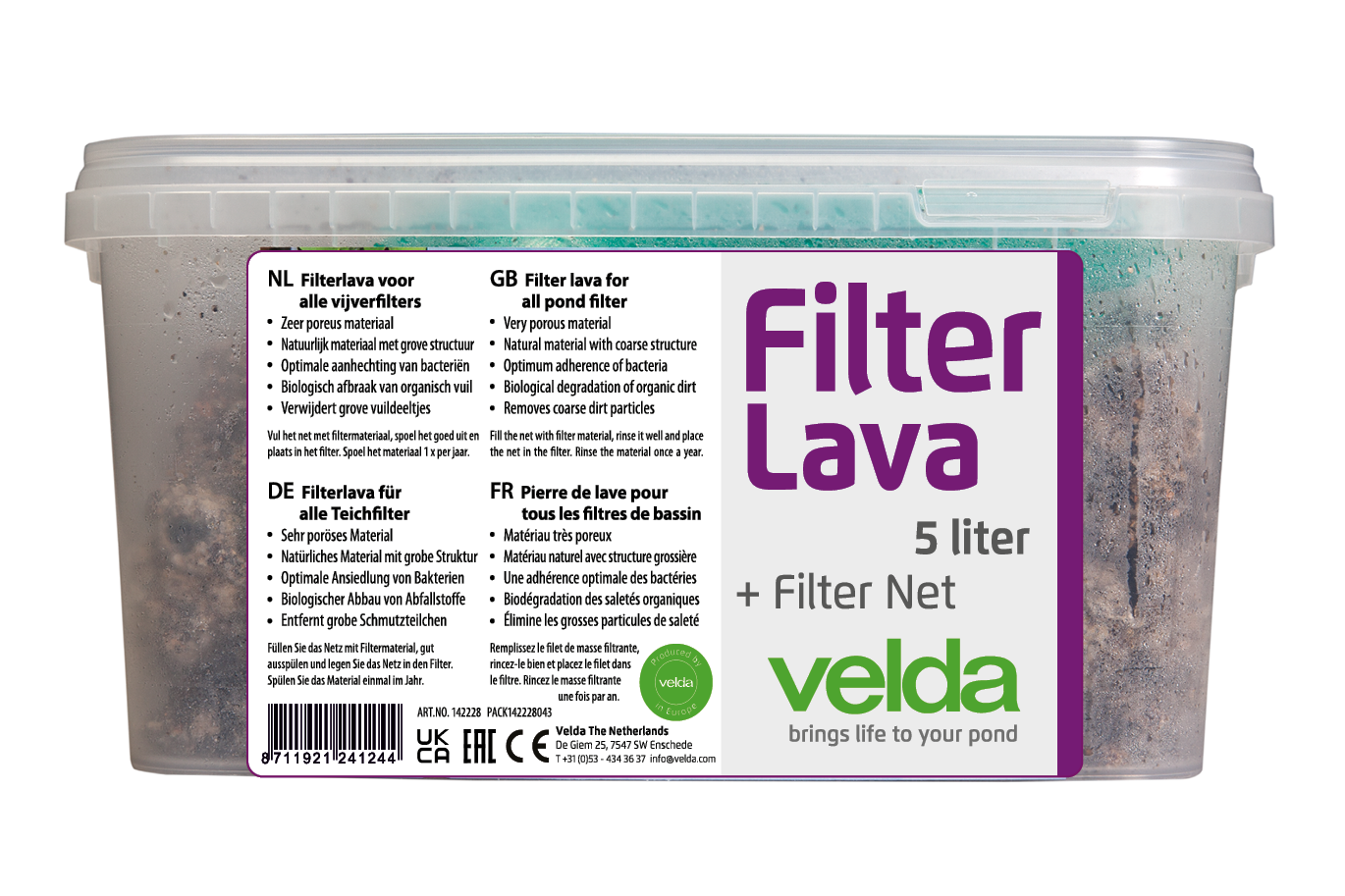 Vt Filterlava Filtermateriaal Voor Vijvers 5000 ml | Filtermate