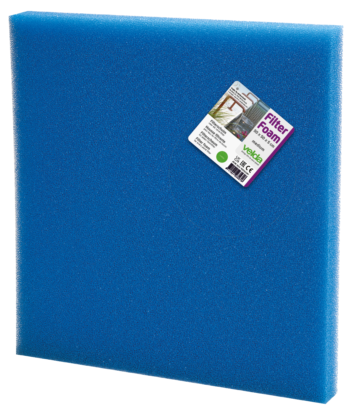 Velda Velda Filter Foam Blue 50 x 50 x 2 cm | Filtermedium