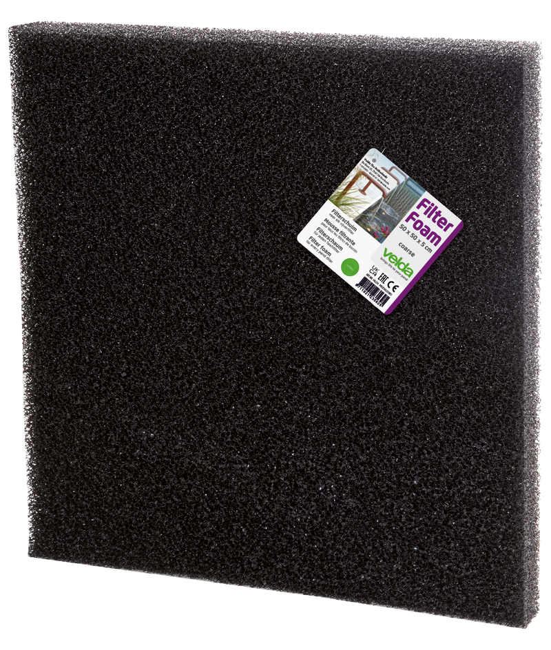 Velda Velda Filter Foam black 50x50x2cm | Filtermedium, detailaanzicht Filtermedium