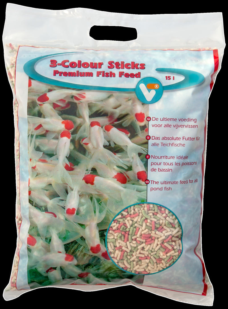 Vt 3-Colour Sticks - 15 Liter | Koi & Visvoer, afbeelding 3 Visvoer