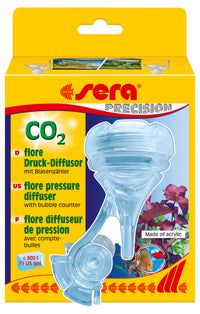 Sera flore CO2 druk-diffusor met bellenteller - keramische CO2-verdeling voor aquarium, miniatuur 2