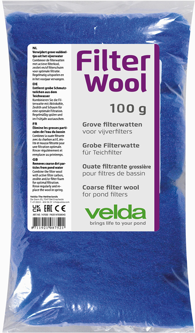 Vt Vt Filter Watten Blauw 100 Gram | Filtermedium