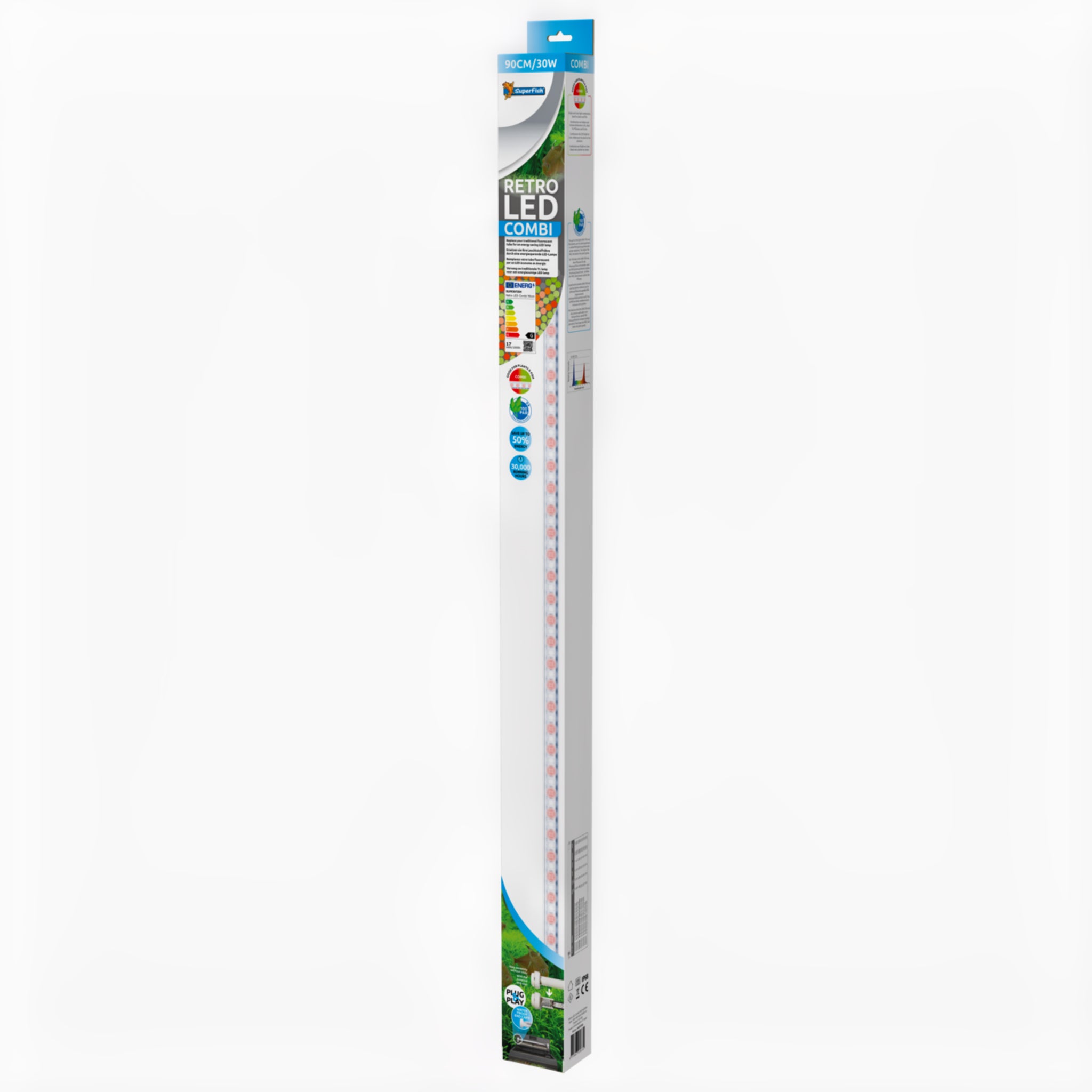 Superfish Retro LED Combi T8 en JT5 90 cm 30W - LED-buis met wit en kleurlicht