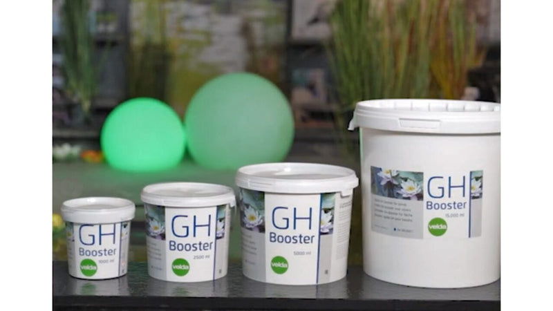 Velda GH Booster inhoudsmaten met de 15 liter emmer rechts, afbeelding 3 Waterverbeteraar