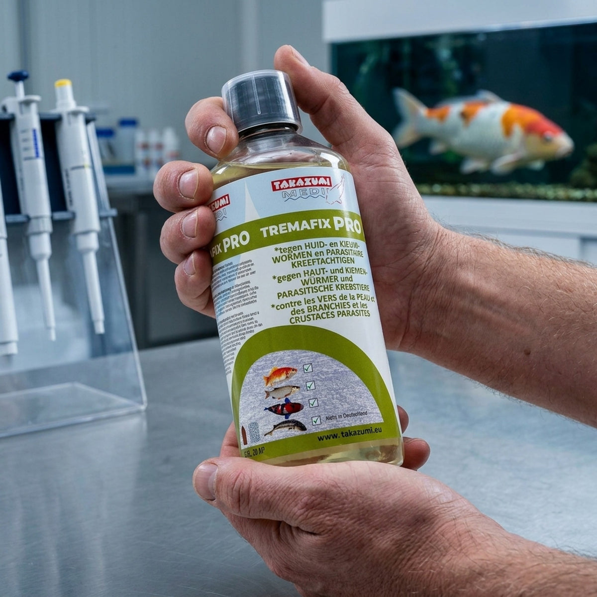 Takazumi Tremafix Pro 0,5 liter - Drievoudig tegen wormen en parasieten