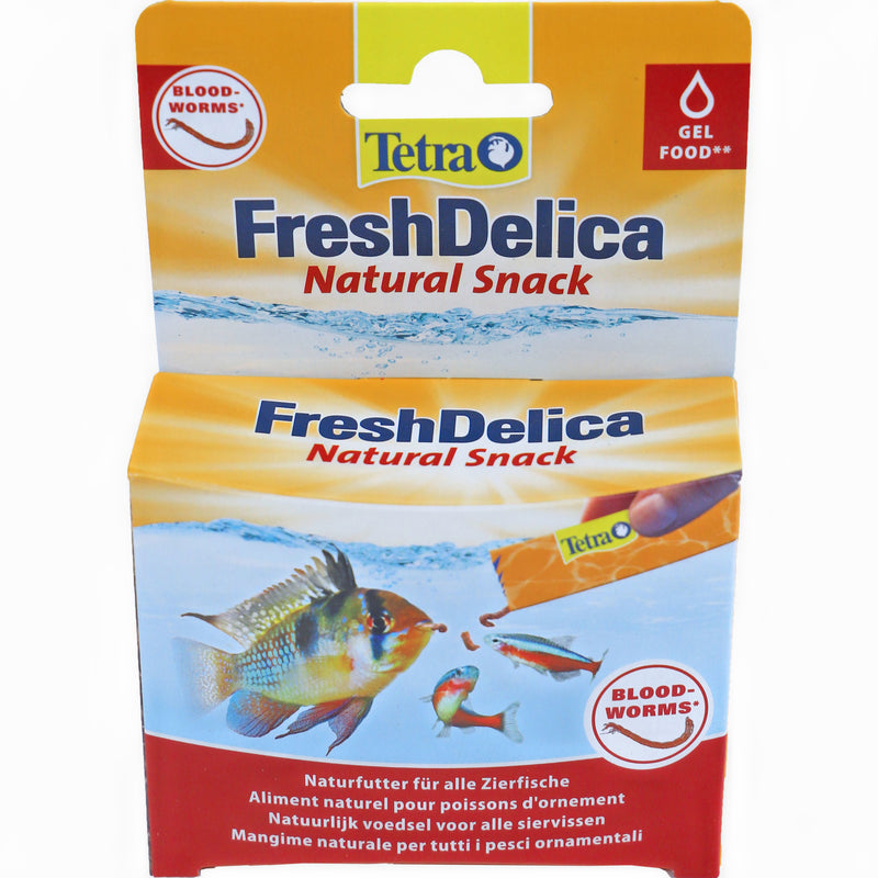 Tetra Freshdelica Bloodworms 48 Gram - productfoto, Visvoer bij Vijvercentrum