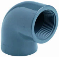 Effast Knie 90 graden PVC lijm x binnendraad 110 mm x 4 inch - Overgangsknie, miniatuur 3