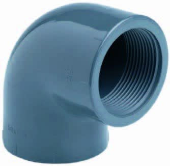 Effast Knie 90 graden PVC lijm x binnendraad 110 mm x 4 inch - Overgangsknie, afbeelding 3 Leidingwerk