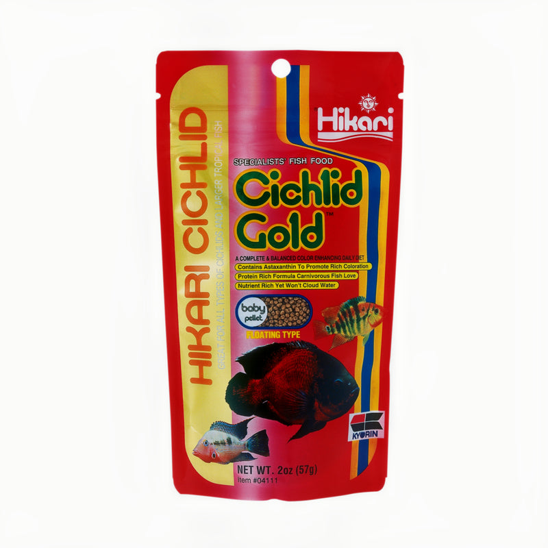 Hikari Cichlid Gold Baby 57 Gram - productfoto, Visvoer bij Vijvercentrum