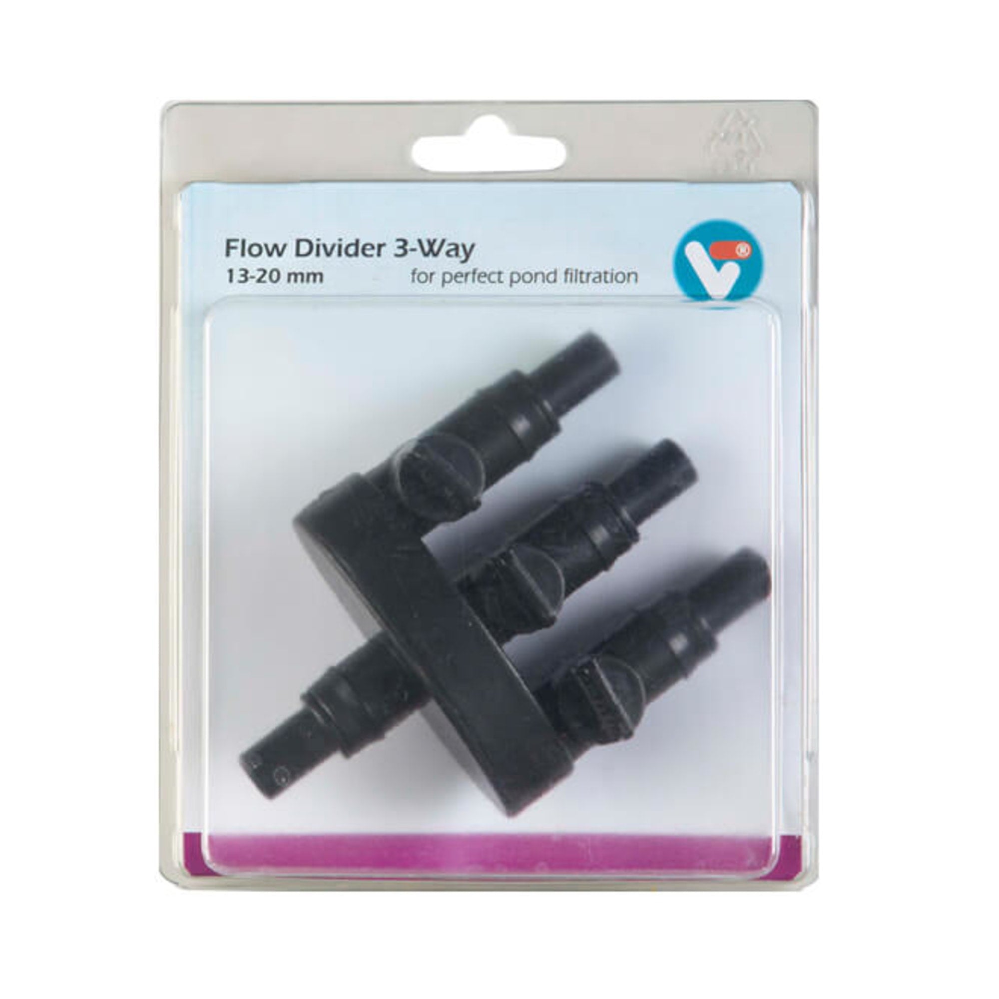 Velda Flow Divider 3-Way 13-20 mm in verpakking
