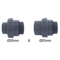 3/3 Koppeling 50 & 63 x 2" Buitendraad en O-ring (set van 2), miniatuur 1