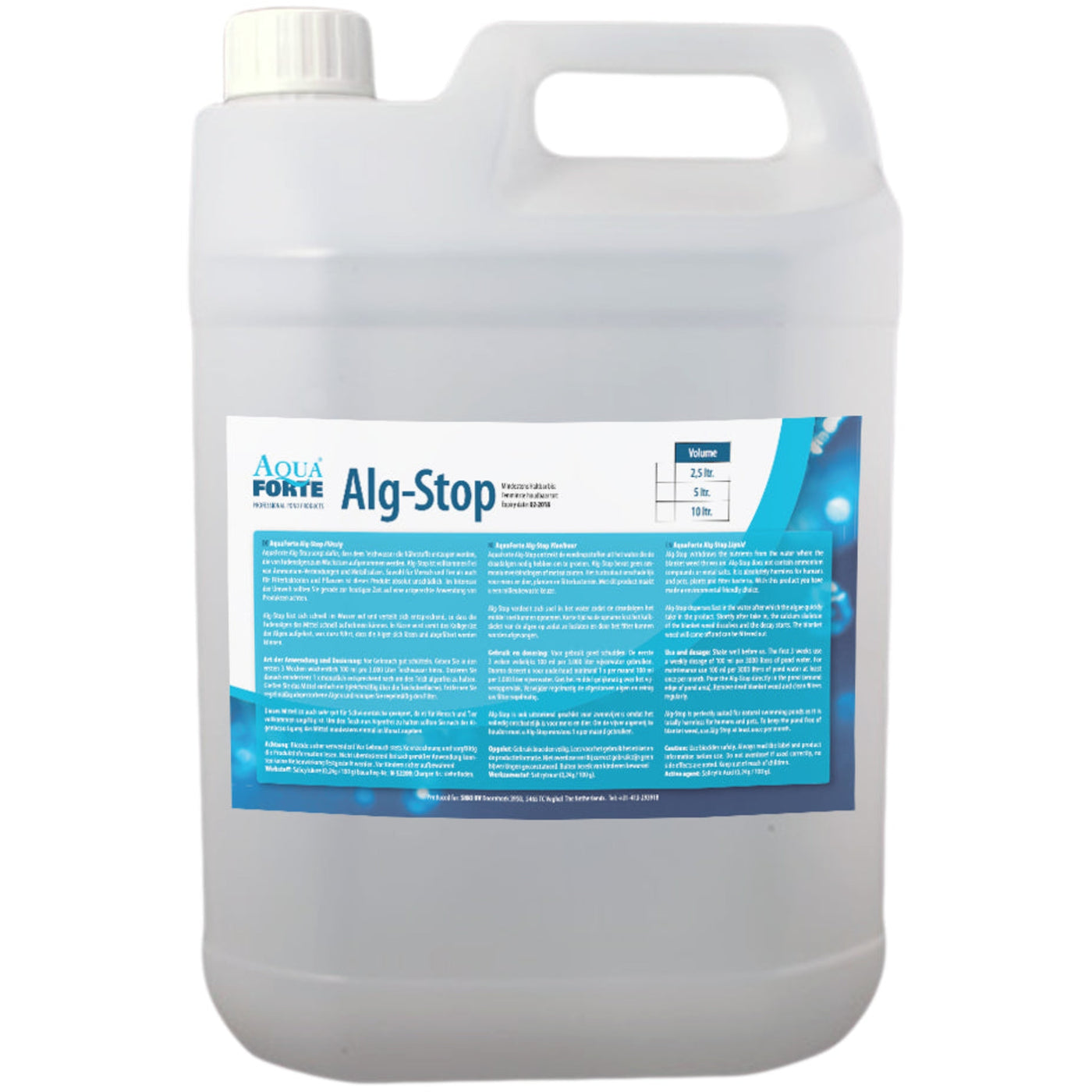 AquaForte Alg-Stop Liquid 2,5 liter tegen draadalg