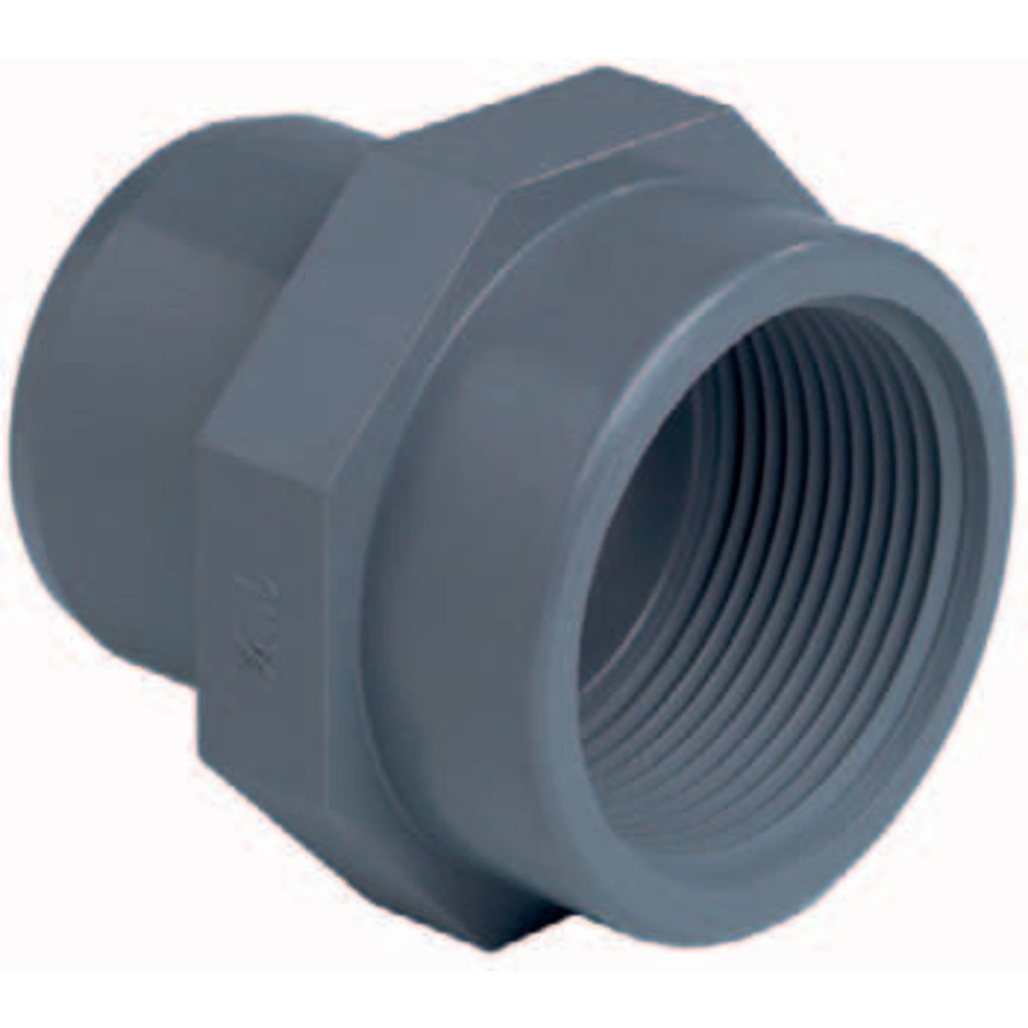 PVC inzetschroefbus Ø32mm x 1" binnendraad PN16mm