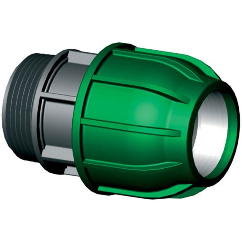 PP klemkoppeling 16mm x ½" buitendraad, Slangkoppeling bij Vijvercentrum