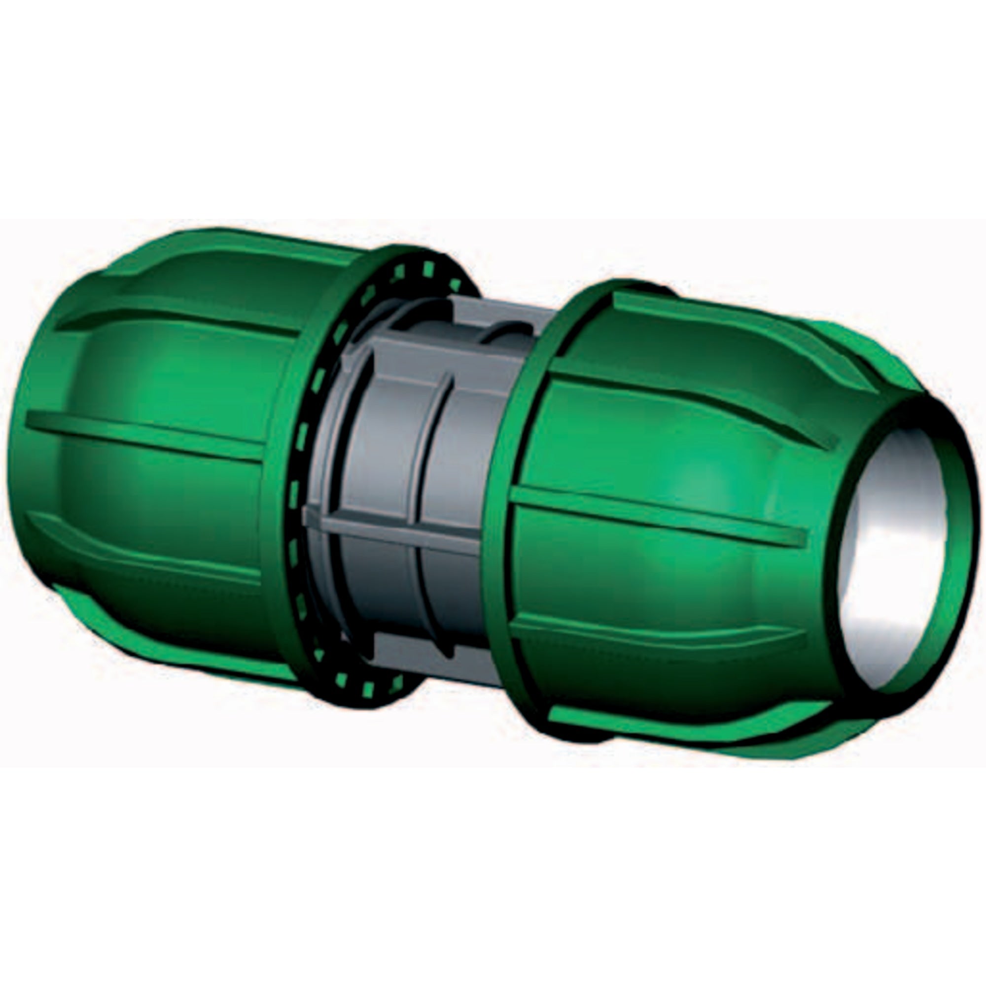 PP klemkoppeling 20mm recht