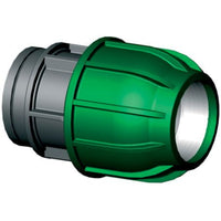 PP klemkoppeling 40mm x 1½" binnendraad, miniatuur 1