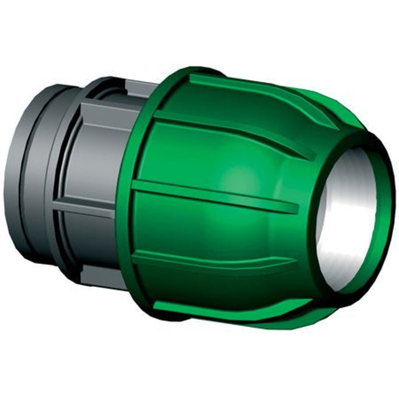 PP klemkoppeling 40mm x 1½" binnendraad, Slangkoppeling bij Vijvercentrum