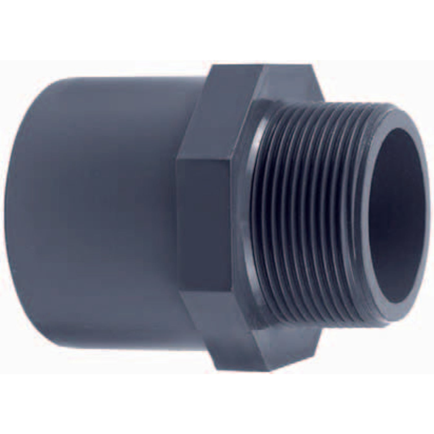 PVC puntstuk 32 x 40mm x ¾" buitendraad PN16