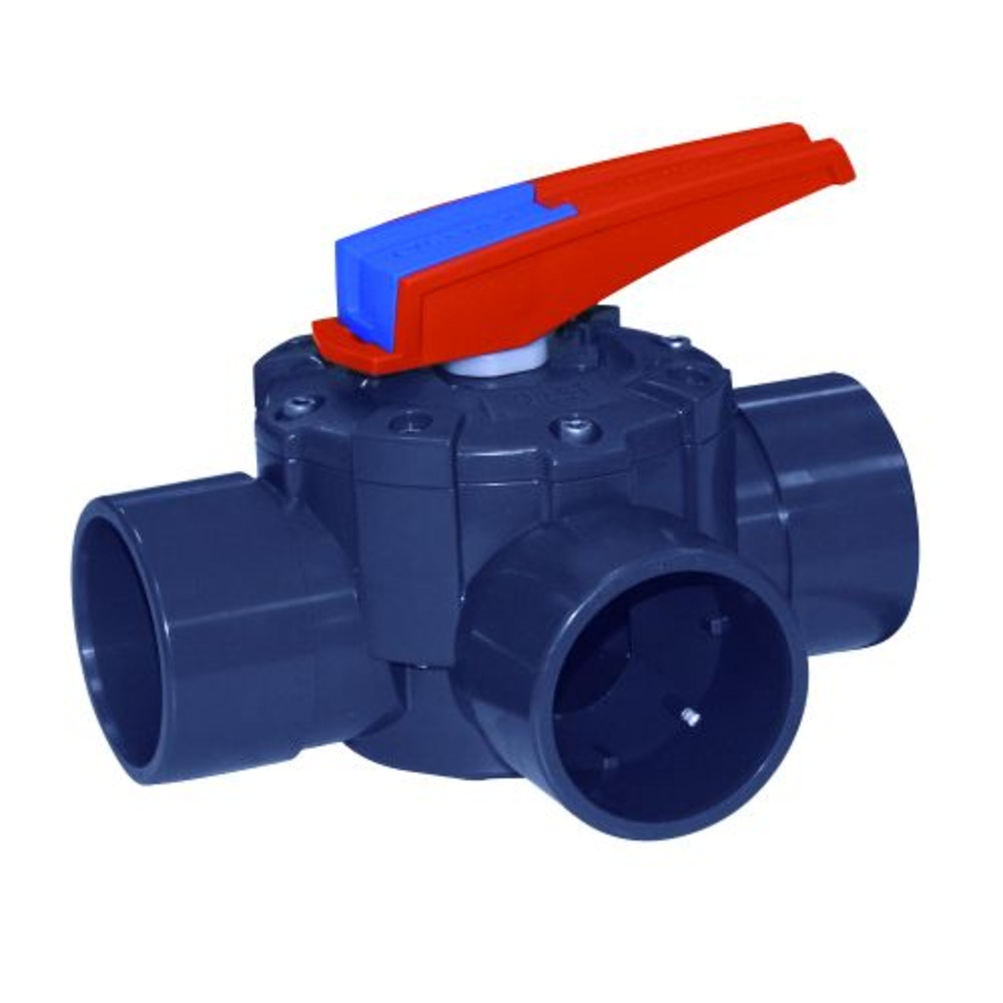 Cepex PVC 3-weg roterende klep 63mm / 75mm