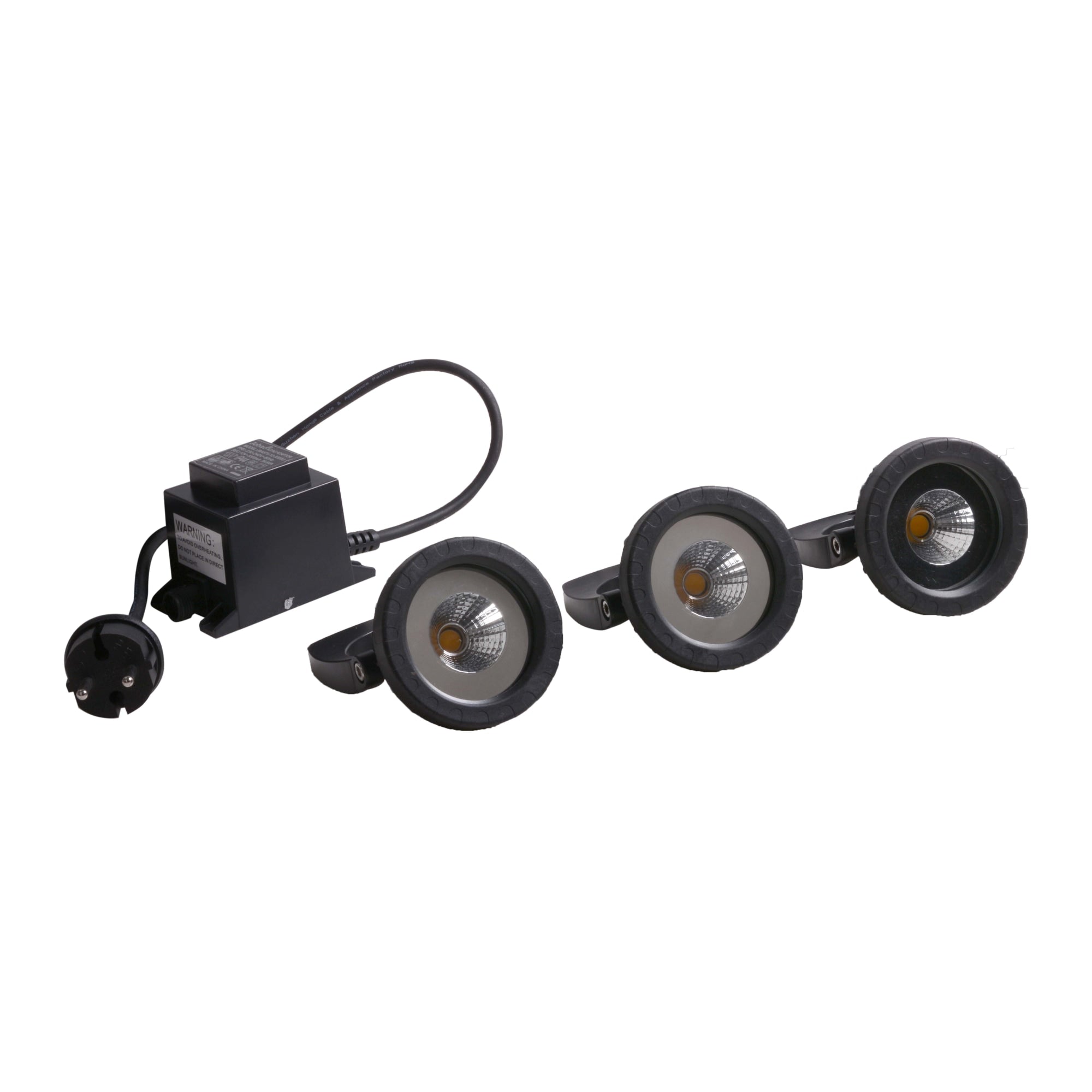 AquaForte verlichtingset fontein 3 x 6 Watt