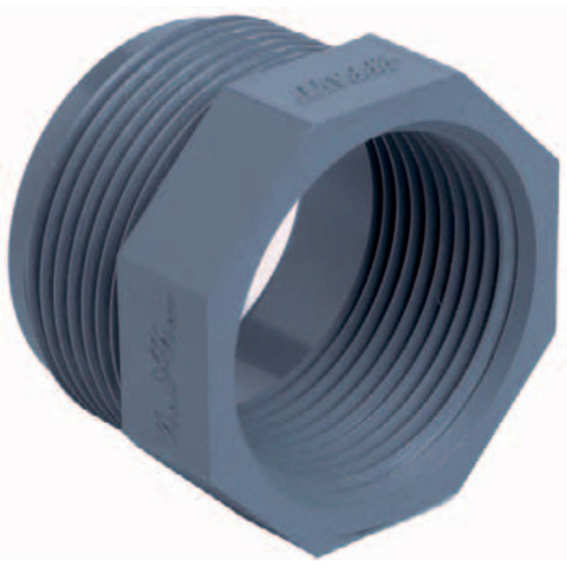 PVC verloopring 1¼" buitendraad x 1" binnendraad PN16, PVC Hulpstuk bij Vijvercentrum