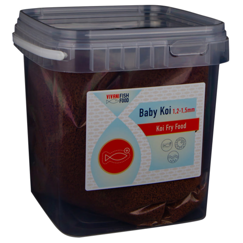 Baby Koivoer 1,2-1,5mm 1 kilo, Visvoer bij Vijvercentrum