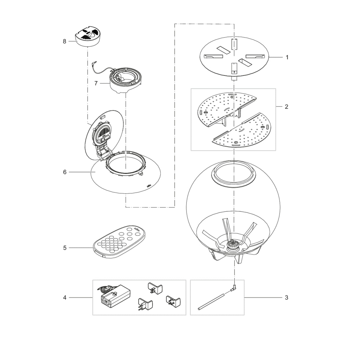 biOrb AIR 30 verv. afstandsbediening