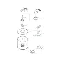 biOrb vervangdeksel TUBE 15&30 zwart, miniatuur 1