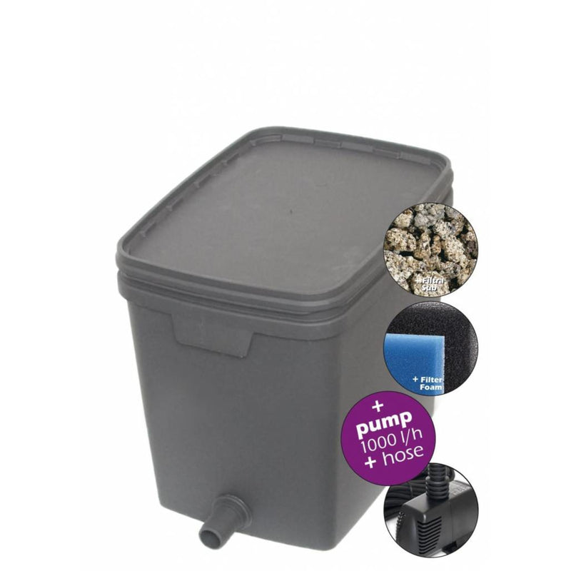 Box Filter Set 4000 (incl. filtermateriaal, pomp en slang), Vijverfilter bij Vijvercentrum