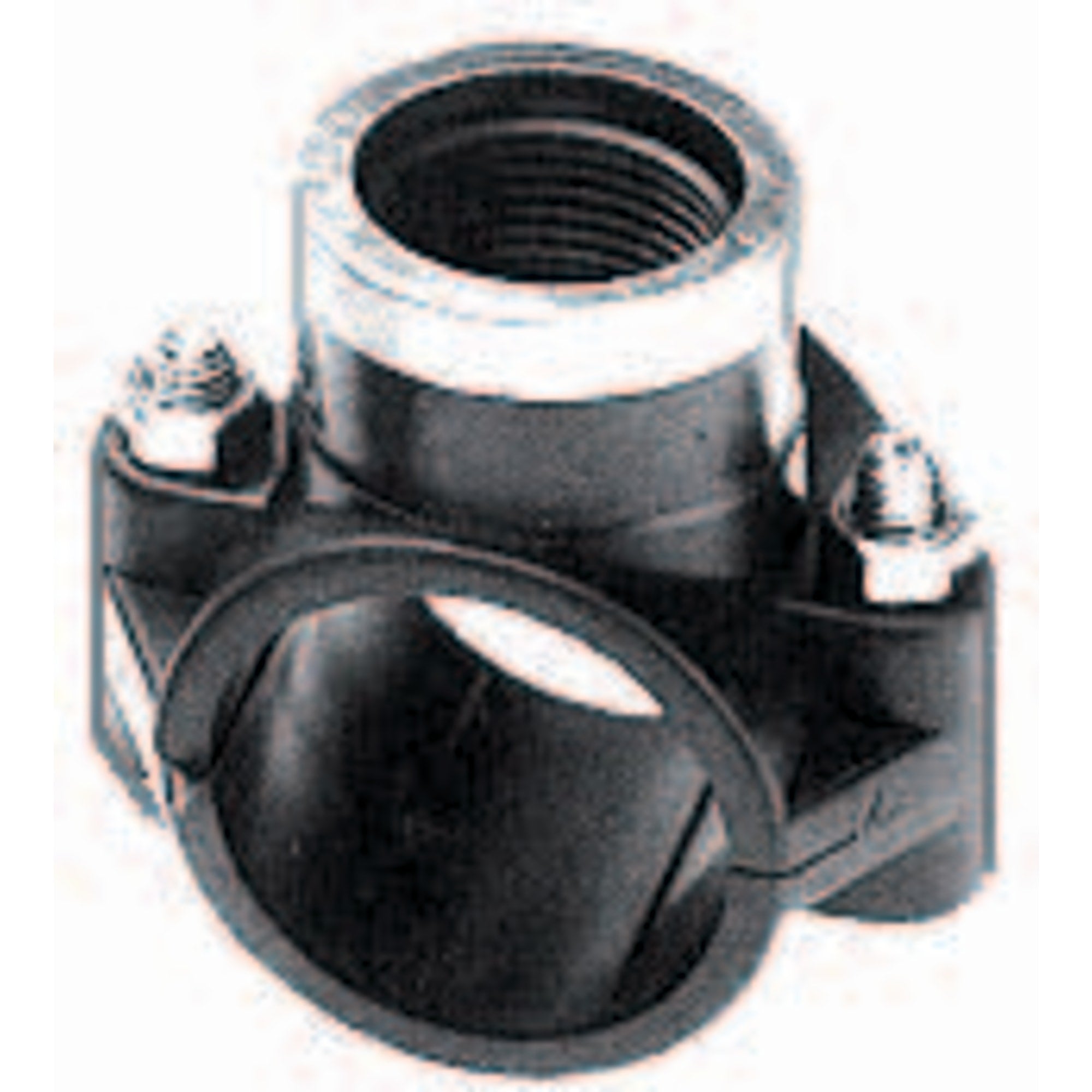 Aanboorzadel 32mm x ¾" binnendraad + RVS ring