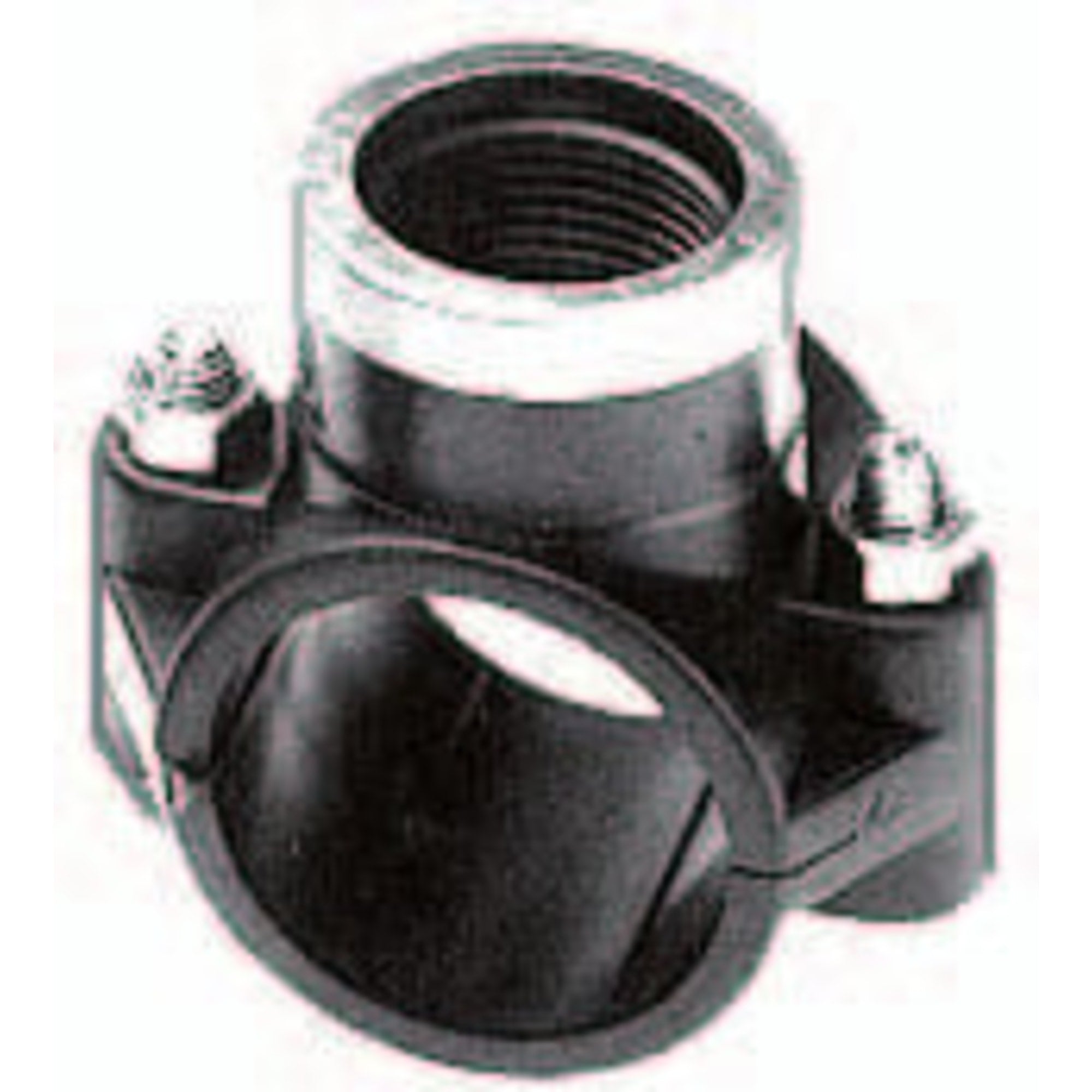 Aanboorzadel 50mm x ½" binnendraad + RVS ring