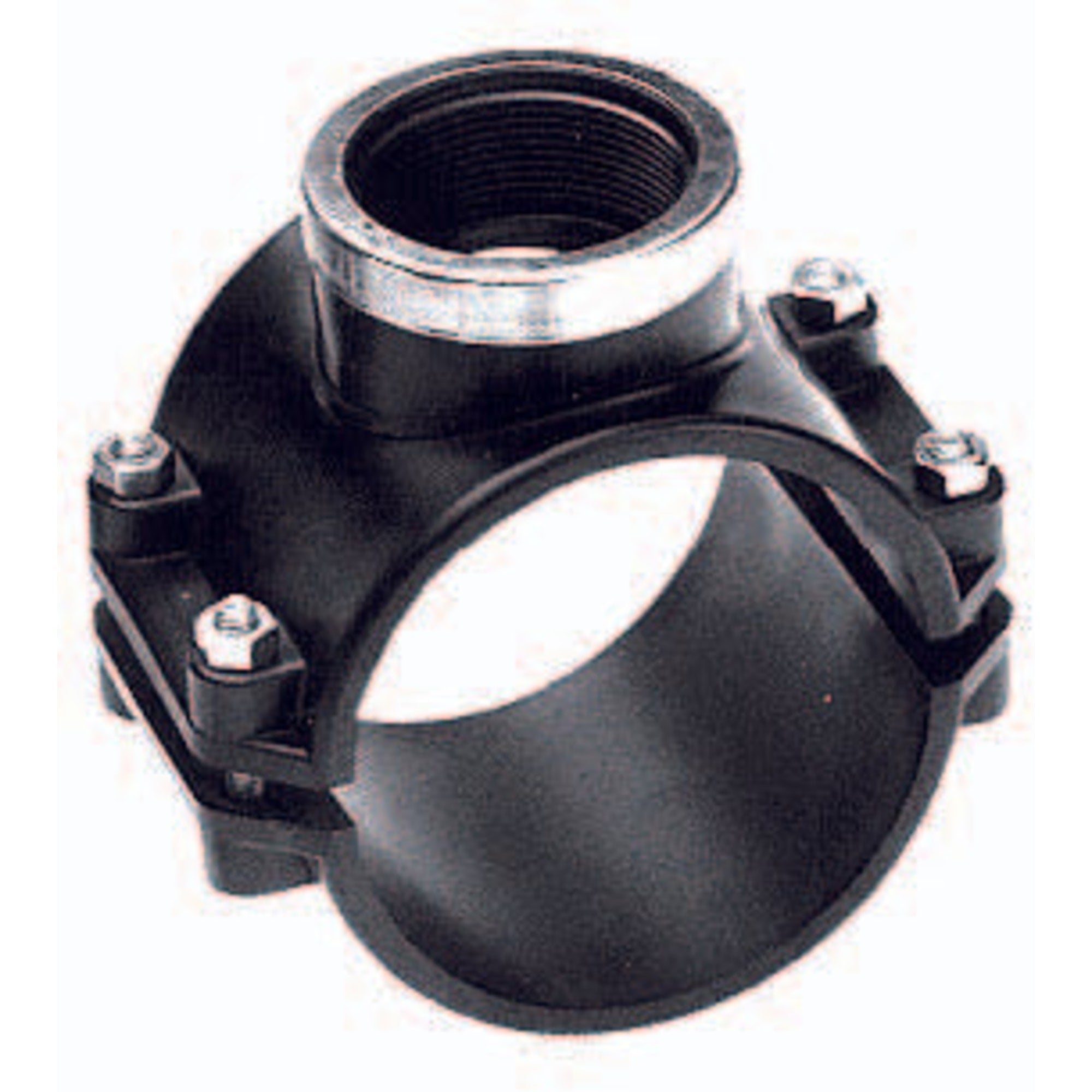 Aanboorzadel 63mm x ½" binnendraad + RVS ring
