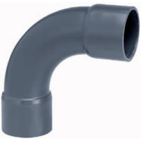 PVC bocht (uit buis vervaardigd) 90° 32mm PN10, miniatuur 1