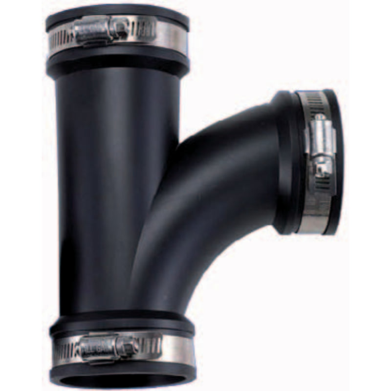 Flexibel T-stuk 3" / 90mm, PVC Hulpstuk bij Vijvercentrum