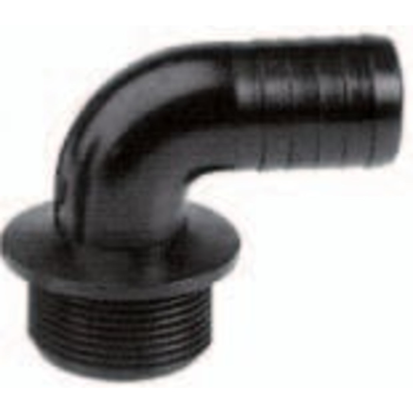 PP slangpilaar 90° 1" buitendraad x 25mm tule