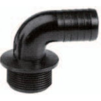 PP slangpilaar 90° 1" buitendraad x 25mm tule, miniatuur 1