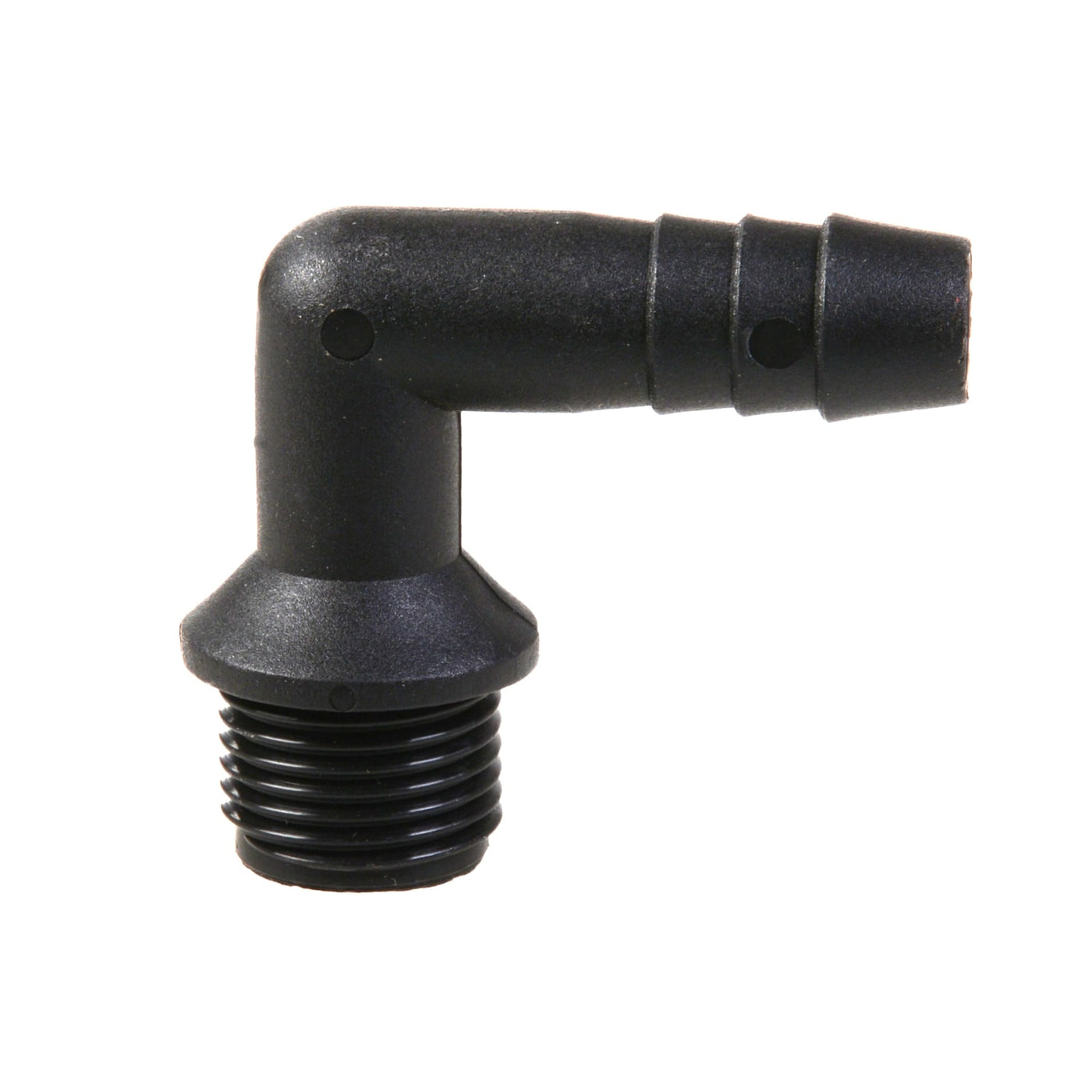 PP slangpilaar 90° ½" buitendraad x 13mm tule