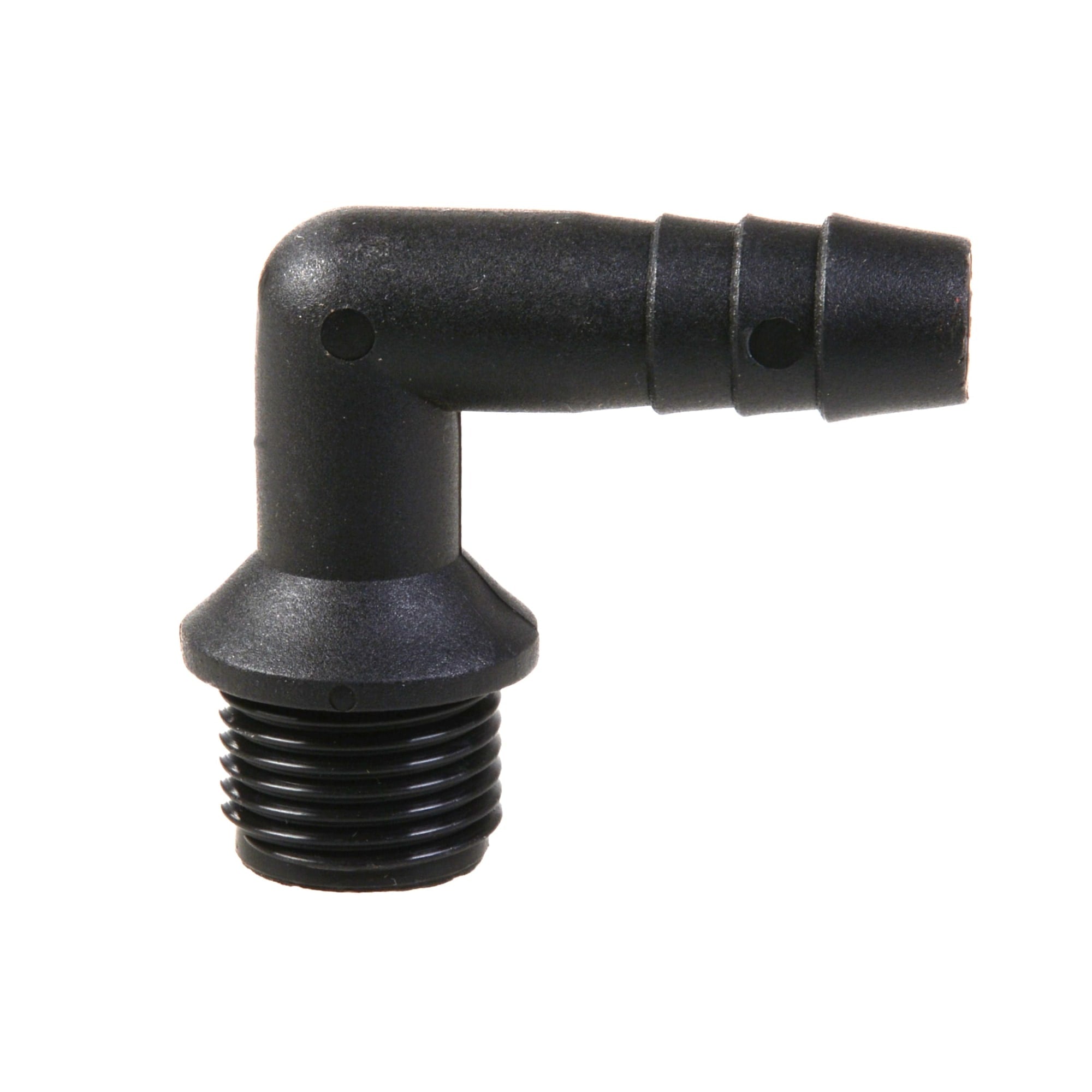 PP slangpilaar 90° ½" buitendraad x 13mm tule