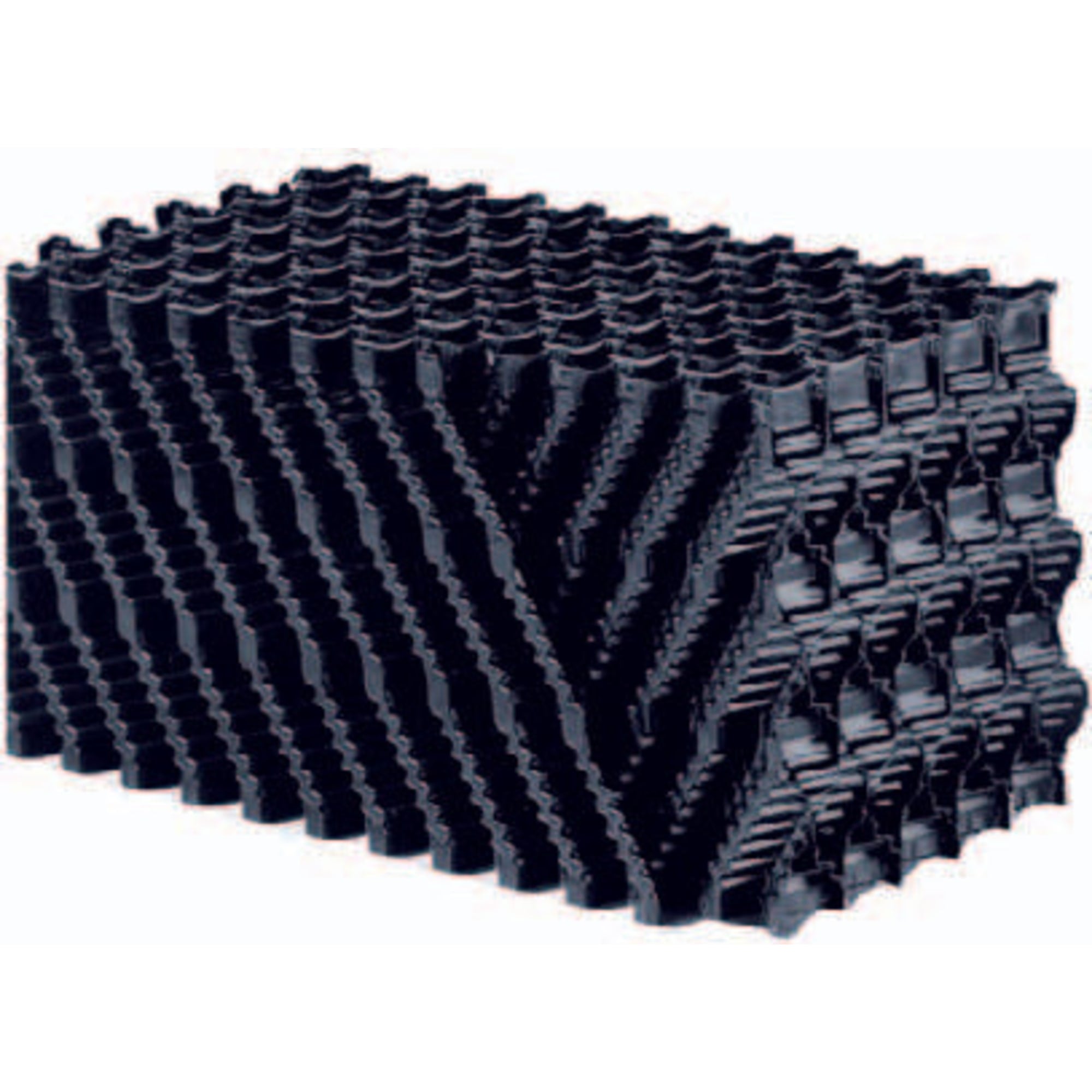 Filterblok honingraat zwart 120 x 30 x 30cm