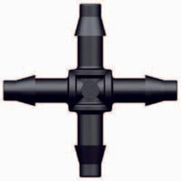 Verbinder kruisstuk 4mm tule, miniatuur 1
