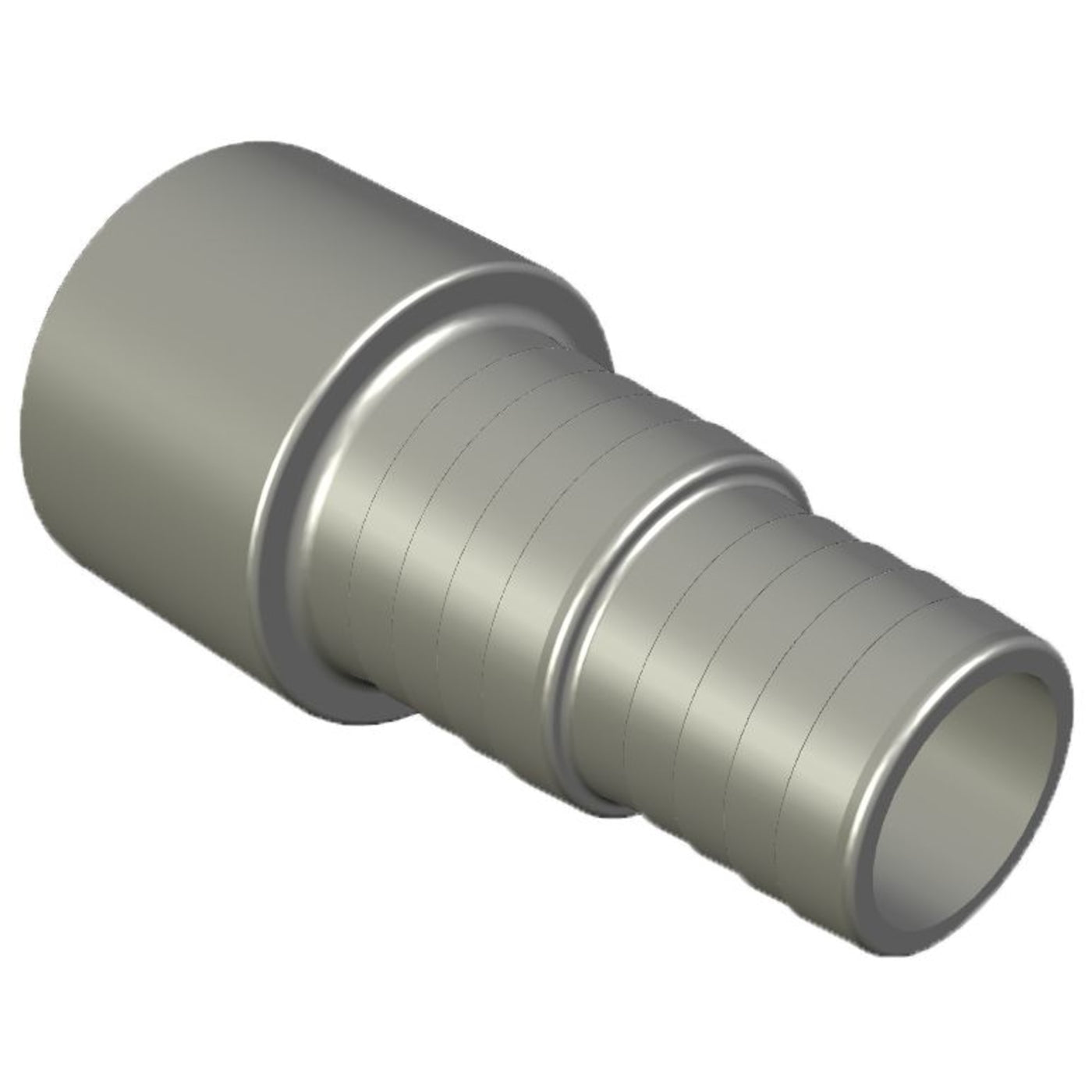 PVC Slangtule Ø50mm - 38/32mm grijs